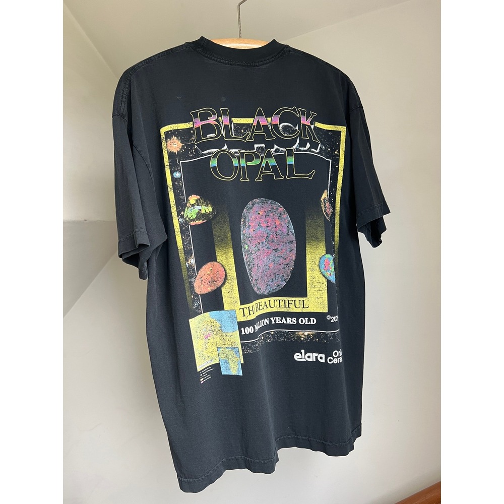 Online Ceramics x Elara A24 Uncut Gems Black Opal T-Shirt Graphic Promo Tee L